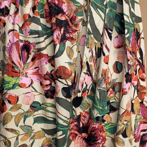 NWT | LULU’S Floral Off Shoulder Midi Dress | XS - Picture 4 of 11